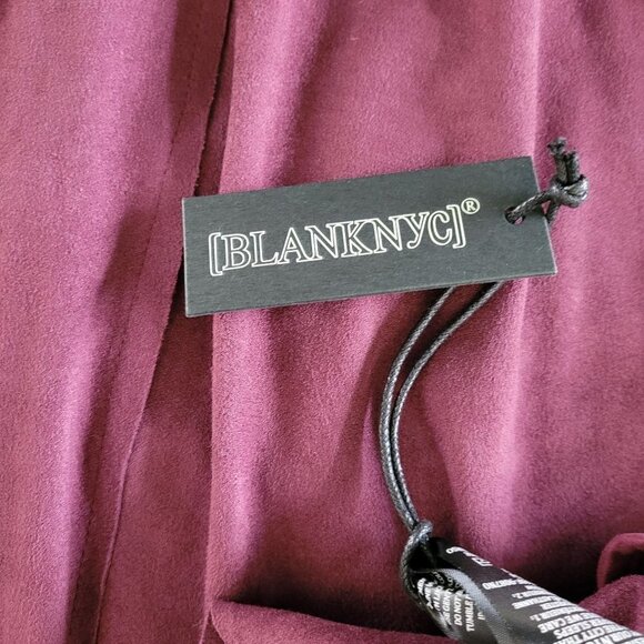 Blanknyc Womens Micro Suede Purple Drape Jacket Size Medium New - Picture 6 of 9